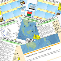 Southeast Asia Digital Escape Room Southeast Asia Geography Vocabulary All About Southeast Asia Activity Mapping Southeast Asia Activity  Physical Geography of Southeast Asia Activity Timeline of Southeast Asia Activity