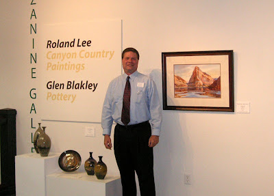 Roland Lee at the St. George Art Museum Exhibit opening