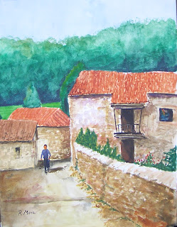 watercolor,acuarela,aquarel·la,gúa,somiedo,asturias,rmora