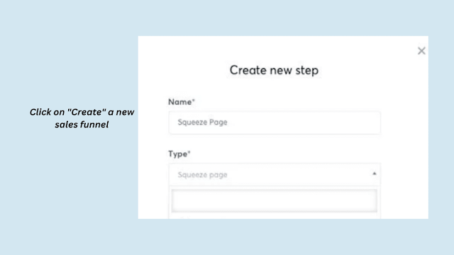 Create a new sales funnel in Systeme.io