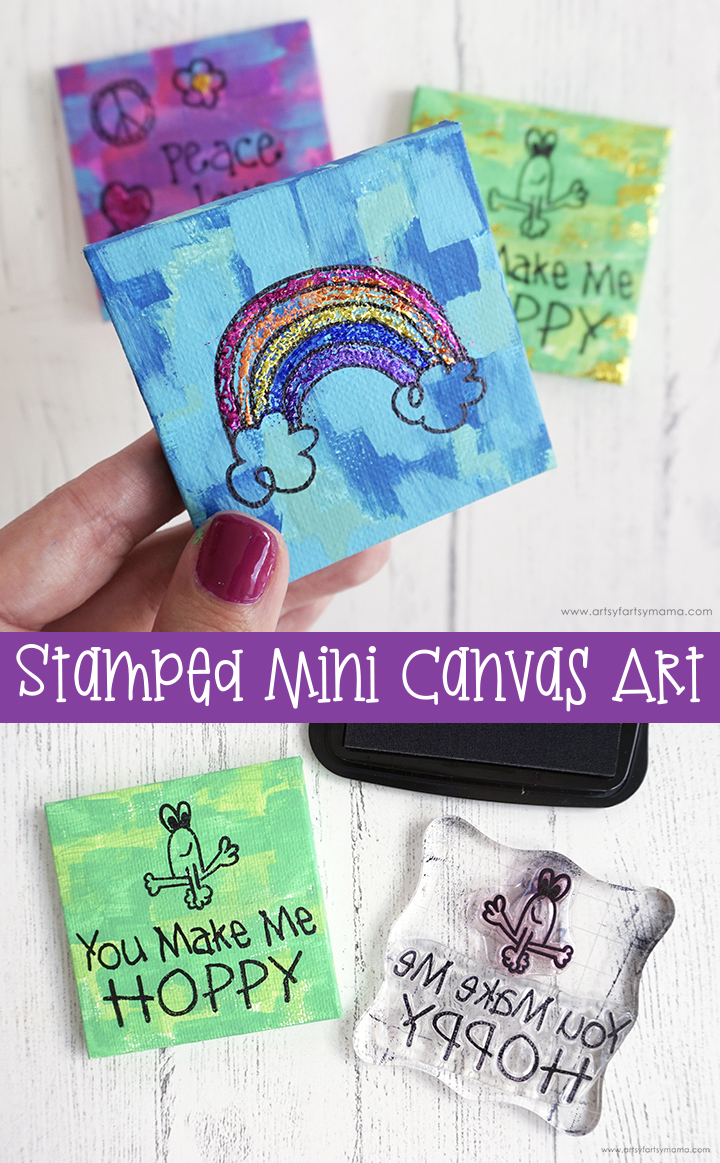 Stamped Mini Canvas Art