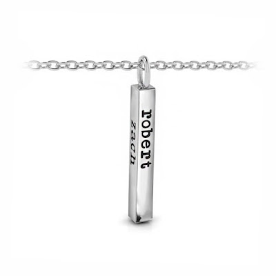 Four Sided Name Bar Charm