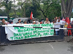 Ratusan Pekerja dan Pensiunan PT Mara Jaya Demo di PN Medan