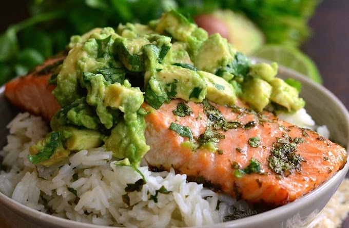 Avocado Salmon Rice Bowl Recipes