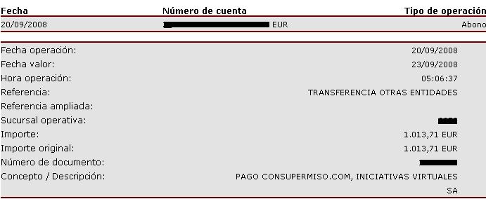 Pago consupermiso