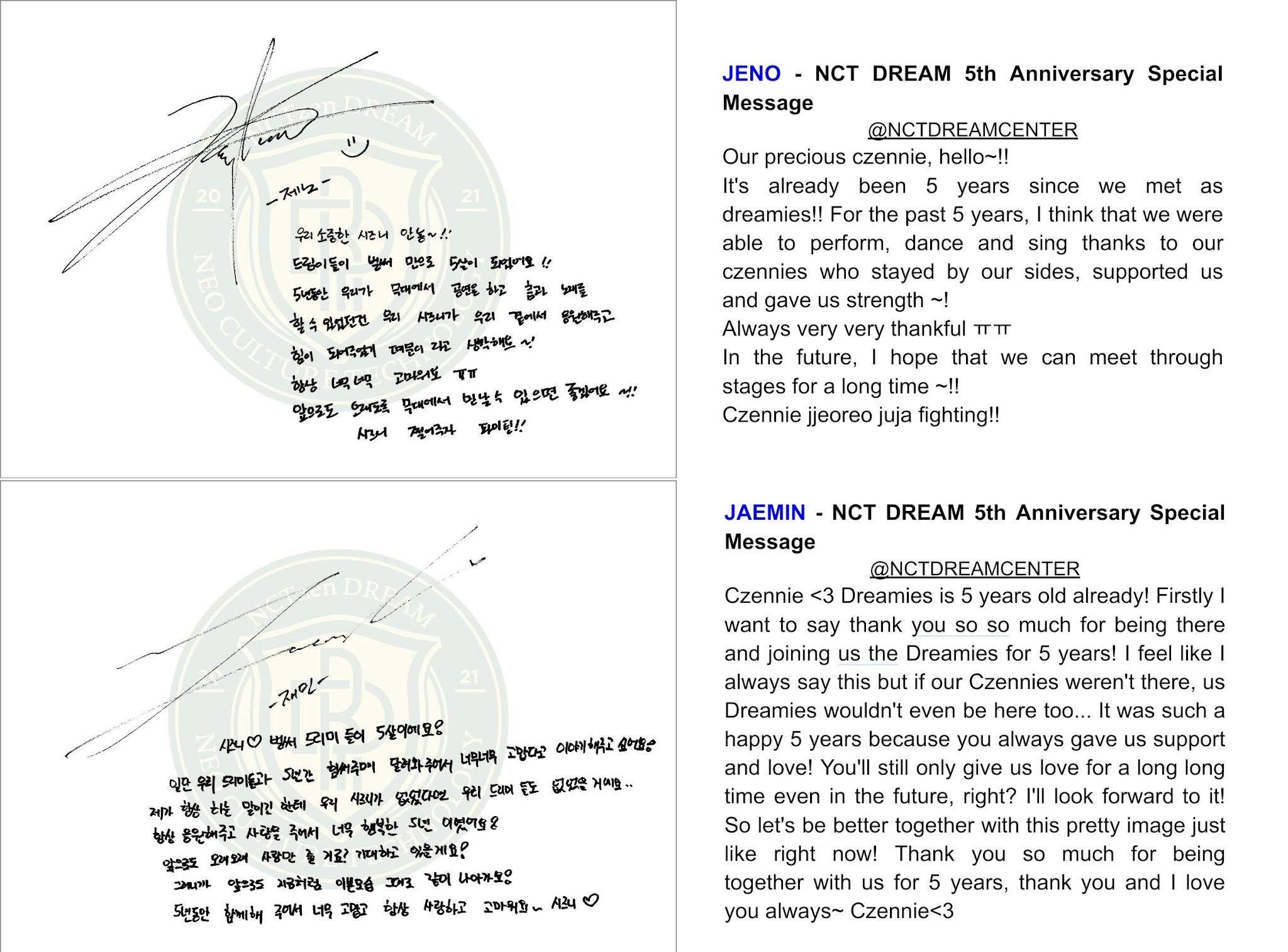 Harapan JENO JAEMIN di 5 tahun NCT DREAM