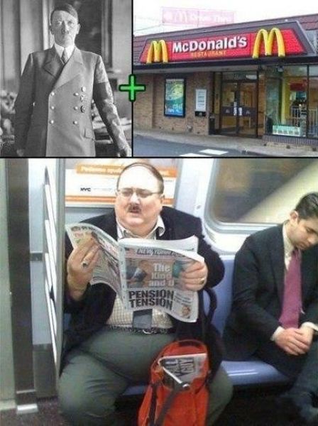 Adolf Hitler depois que conheceu o McDonald's