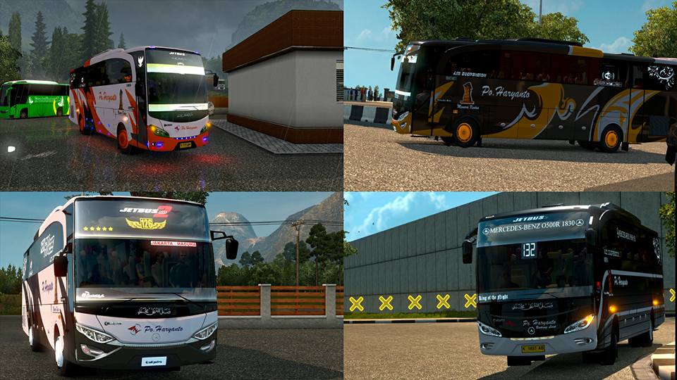 Download Kumpulan Mod Pack Livery Jetbus 2 HD ETS2 PC Rasa Nuansa 