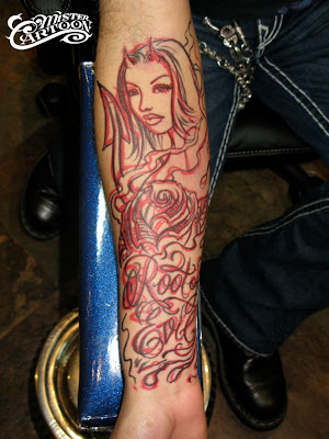 HE HAD HIS OWN IDEAS BUT LET ME DO MY THING I LOVE TO TATTOO WOMEN AND 