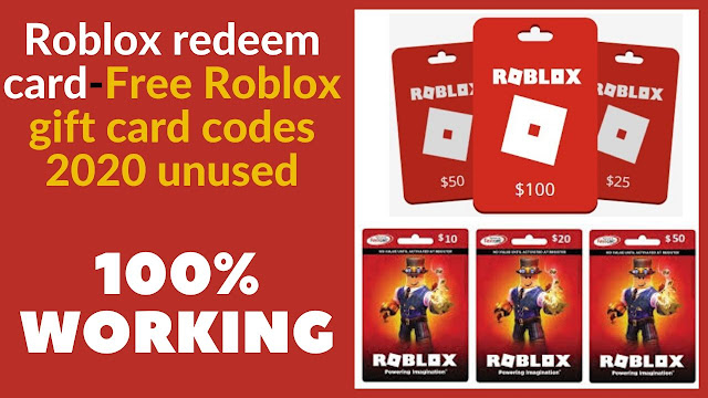 Roblox Redeem Card Free Roblox Gift Card Codes 2020 Unused All Gift Cards - roblox card code unused