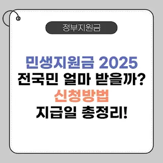 2025민생지원금