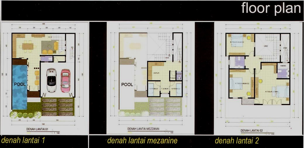 Denah Rumah Dengan Mezzanine. inilah konsep sederhana 