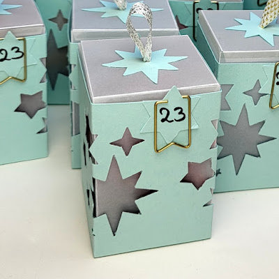 Anleitung / Tutorial: Leuchtende Sternenbox-Verpackung als Adventskalender-Türchen Anleitung/Tutorial Stampin' Up! www.eris-kreativwerkstatt.blogspot.de