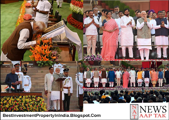 Modi Takes Oath With 57 Ministers At Glittering Eventhttps://bestinvestmentpropertyinindia.blogspot.com/