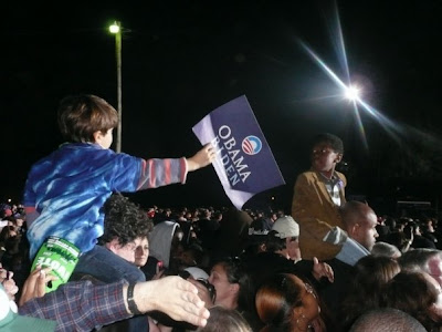 Hey dude! You wanna borrow my Obama sign? 