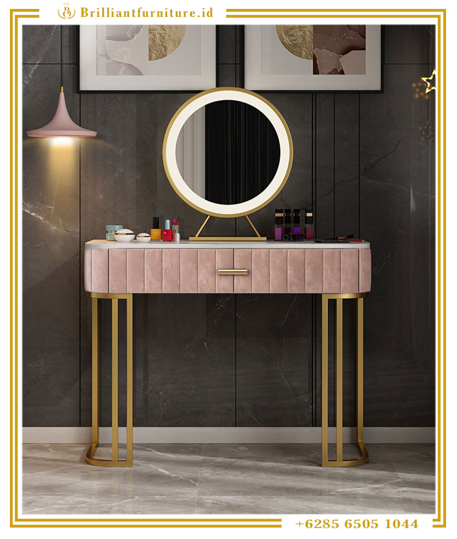 MEJA RIAS MINIMALIS MODERN NORDIC PINK
