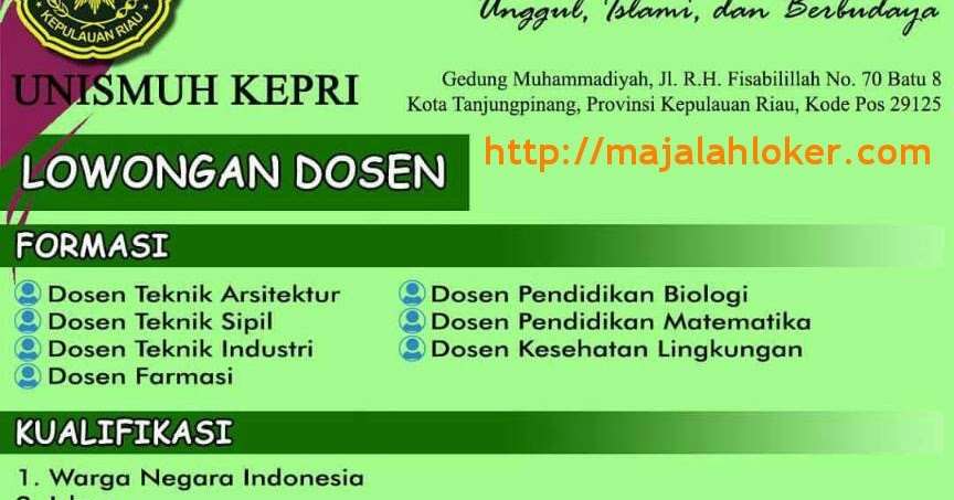 Lowongan Dosen Jakarta 2017 2018 - Lowongan Kerja Terbaru