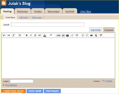 cara membuat account blogspot