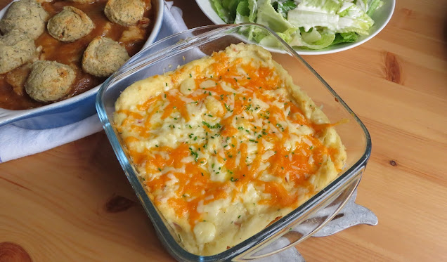 Twice Baked Mashed Potatoes