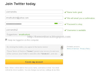 cara membuat twitter