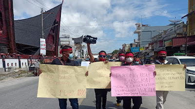 Wartawan Toba Aksi Solidaritas, Minta Pembunuh Marshal Harahap Ditangkap dan Dihukum Mati   