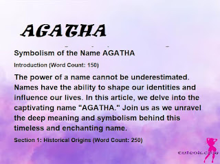 meaning of the name "AGATHA"