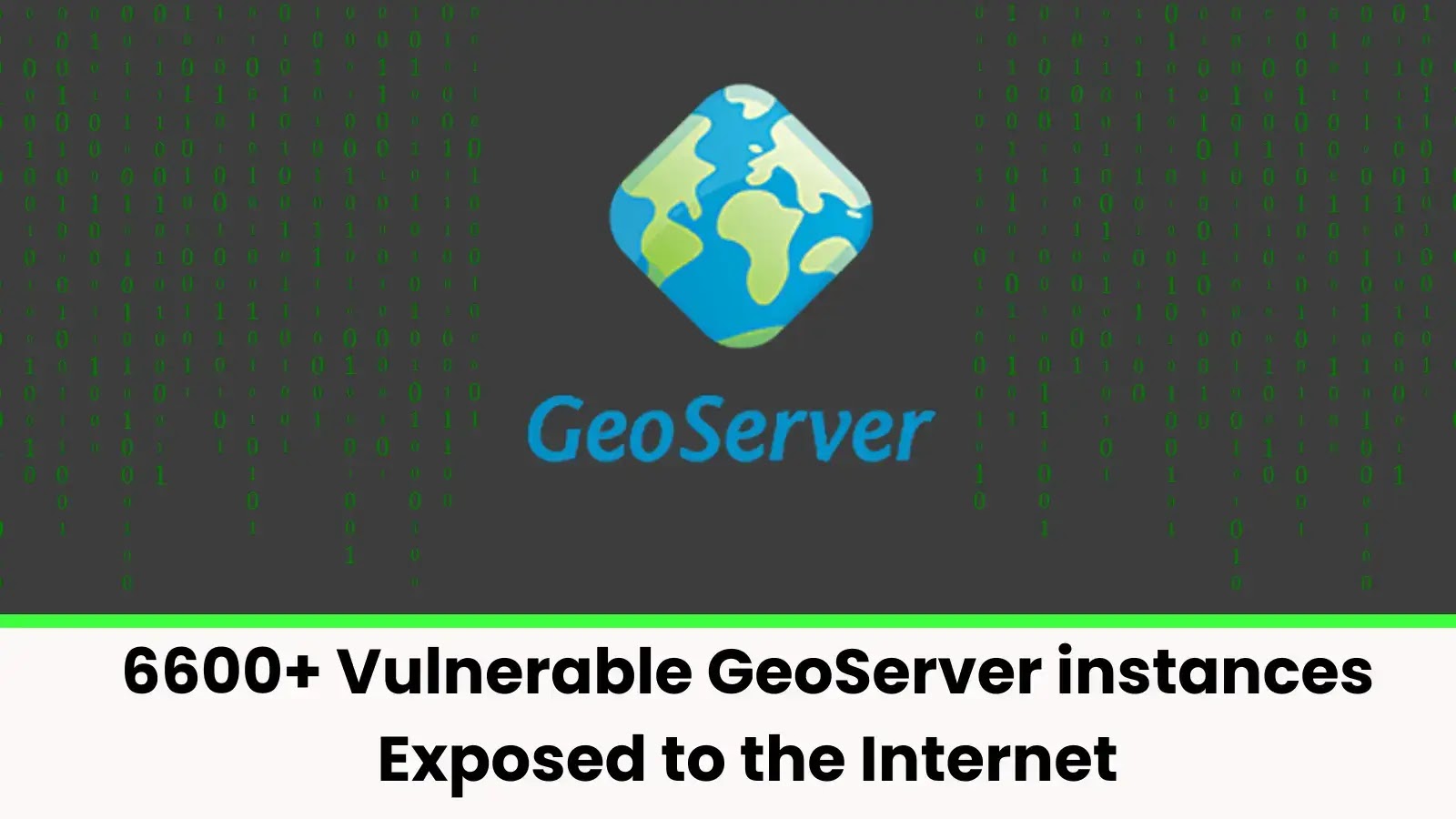 6600+ Savunmasız GeoServer örneği İnternete Açık 6600+ Savunmasız GeoServer örneği İnternete Açık