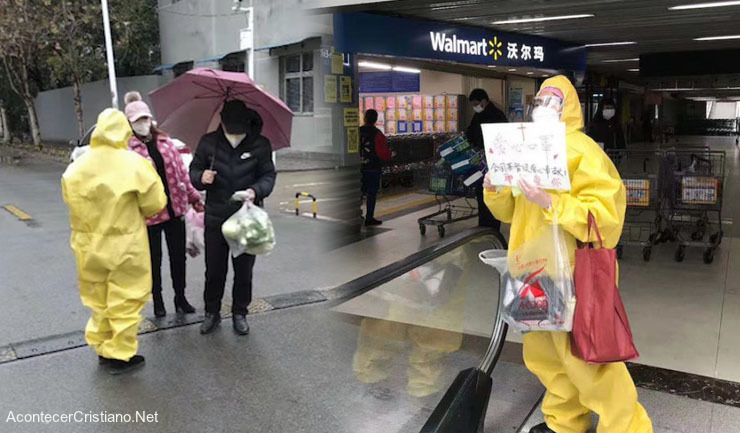 Cristianos predicando en las calles ante coronavirus en China