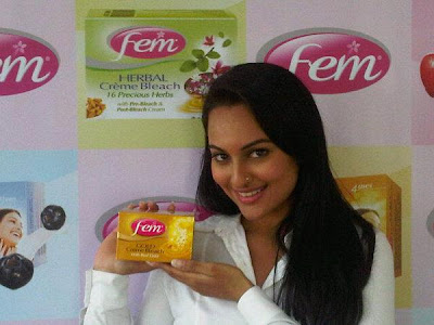 Sonakshi Sinha Promotes Dabur Fem Fairness Bleach