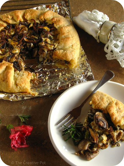 Mushroom & Blue Cheese Galette [photo]