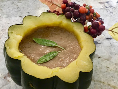 www.realfoodblogger.com acorn squash with chestnut soup