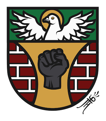 Attributed Arms of the Black Lives Matter movement designed by Chad Krouse