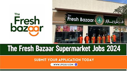The Fresh Bazaar Supermarket Careers 2024 - Energetic team members assisting customers in a vibrant supermarket setting.