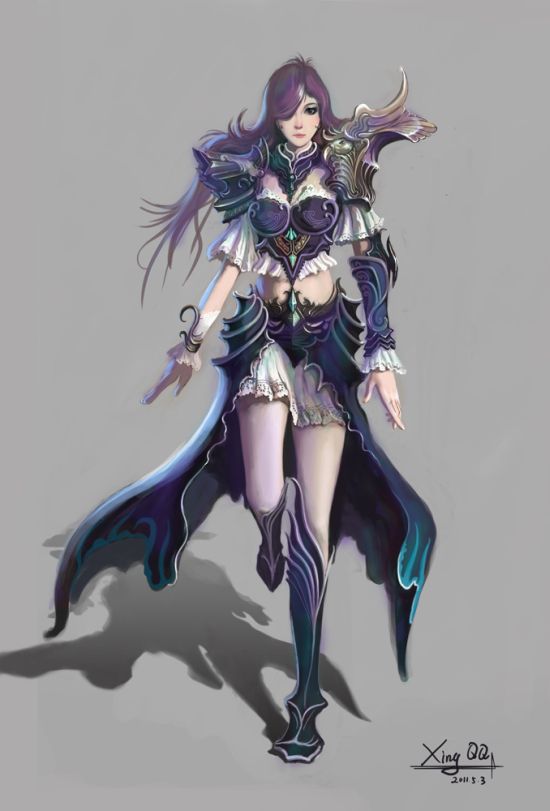 Liang Xing fantasy games illustrations Character designs