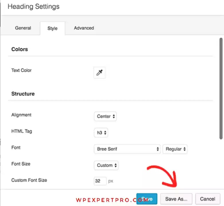 save a row or a module to reuse later