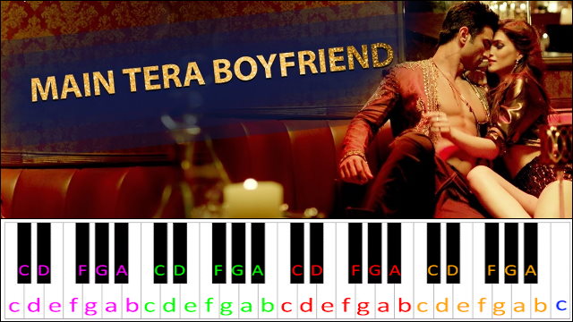 Main Tera Boyfriend (Raabta) Piano / Keyboard Easy Letter Notes for Beginners