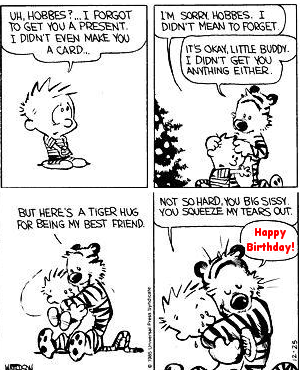 Calvin And Hobbes Birthday Quotes. QuotesGram