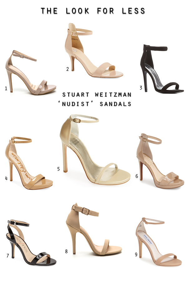 Stuart Weitzman Nudist heel dupes