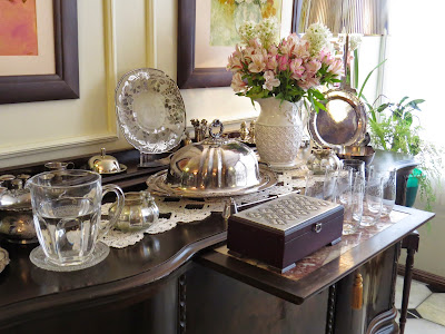  Rosary Prayer April Tea tablescape