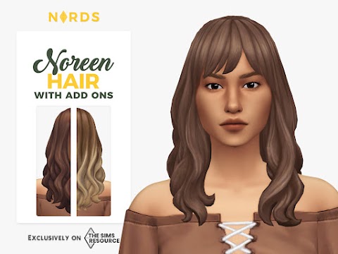 Noreen: A Sims 4 CC Hair