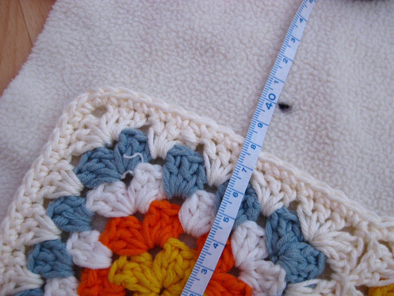 Bunny Mummy Fleece cushion cover for crochet