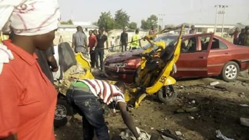 Update: 9 Persons die, 24 Injured in Maiduguri Bomb Blast (Photos)