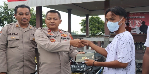 Motor Dikembalikan, Korban Curanmor Ucapkan Terima Kasih ke Polsek Kopo Polres Serang