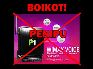 P1 Wimax Banyak Menipu Pelanggan??