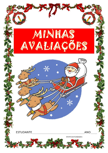 Projeto Natal - capas avaliação IV bimestre.