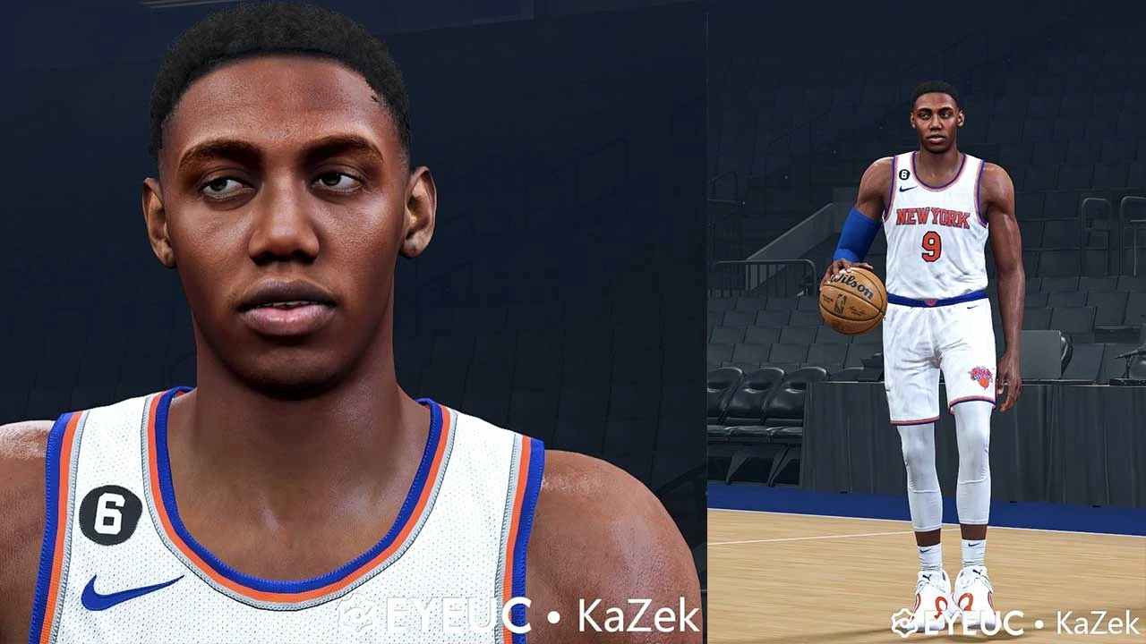 NBA 2K23 R.J. Barrett Cyberface