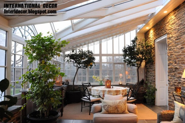 winter garden decorating ideas and trends, stone