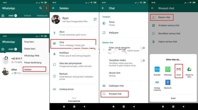 Cara Memindahkan WA dari Android ke iPhone melalui Email