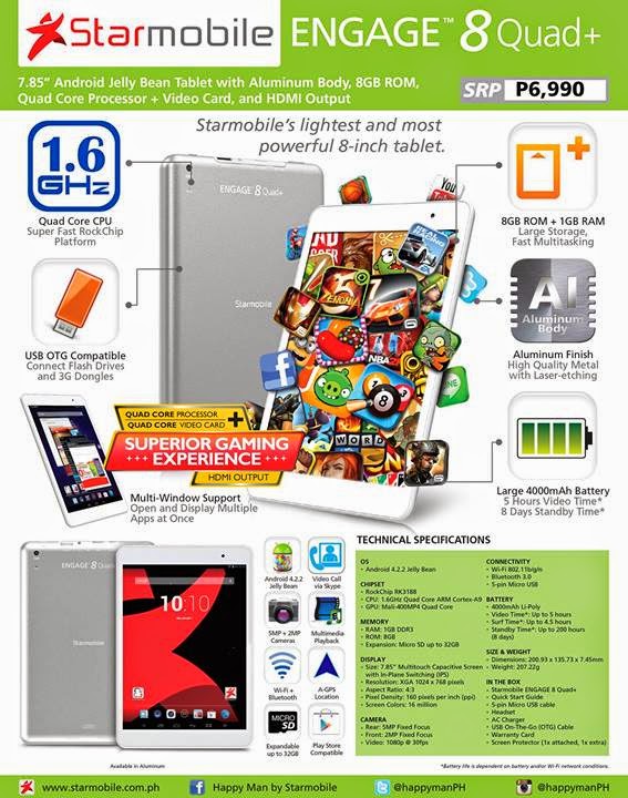 Starmobile ENGAGE 8 Quad+