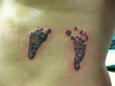  is to get his or her birth certificate foot prints tattooed on you.